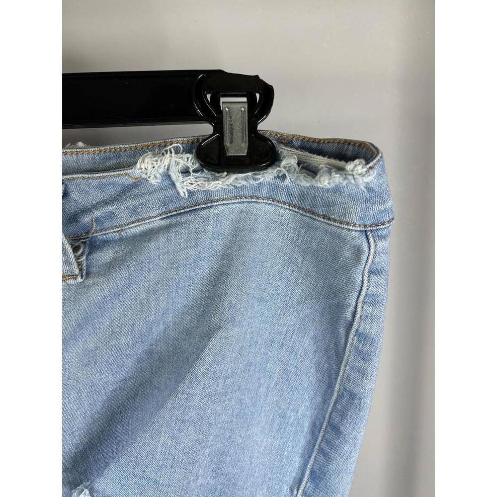 Almost Famous Distressed Bell Bottom Jeans Women’s Size 20 38x33 - Picture 7 of 9